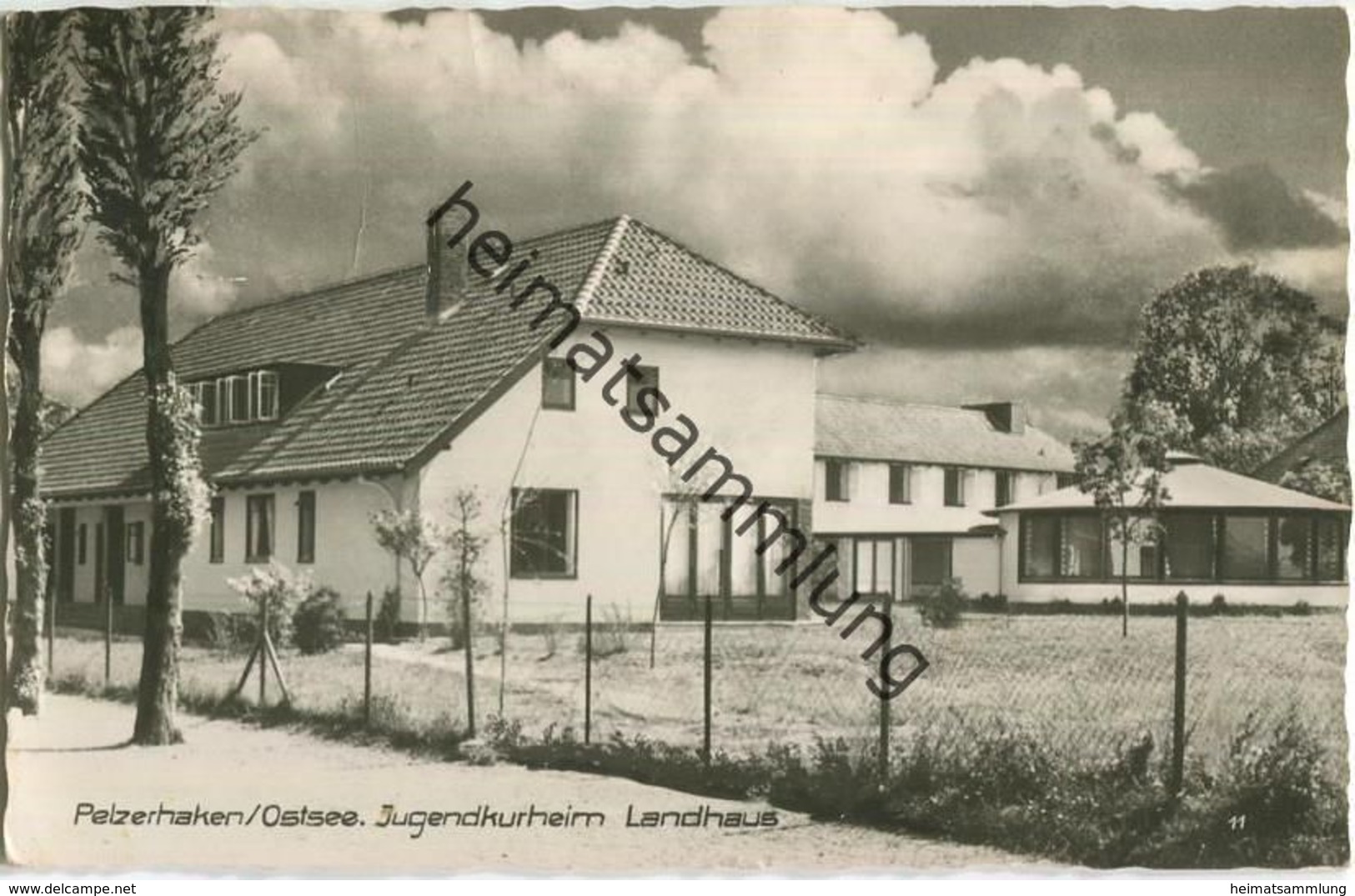 Pelzerhaken Ostsee - Jugendkurheim Landhaus - Foto-AK - Verlag Ferd. Lagerbauer & Co. Hamburg Gel. 1957 - Neustadt (Holstein)