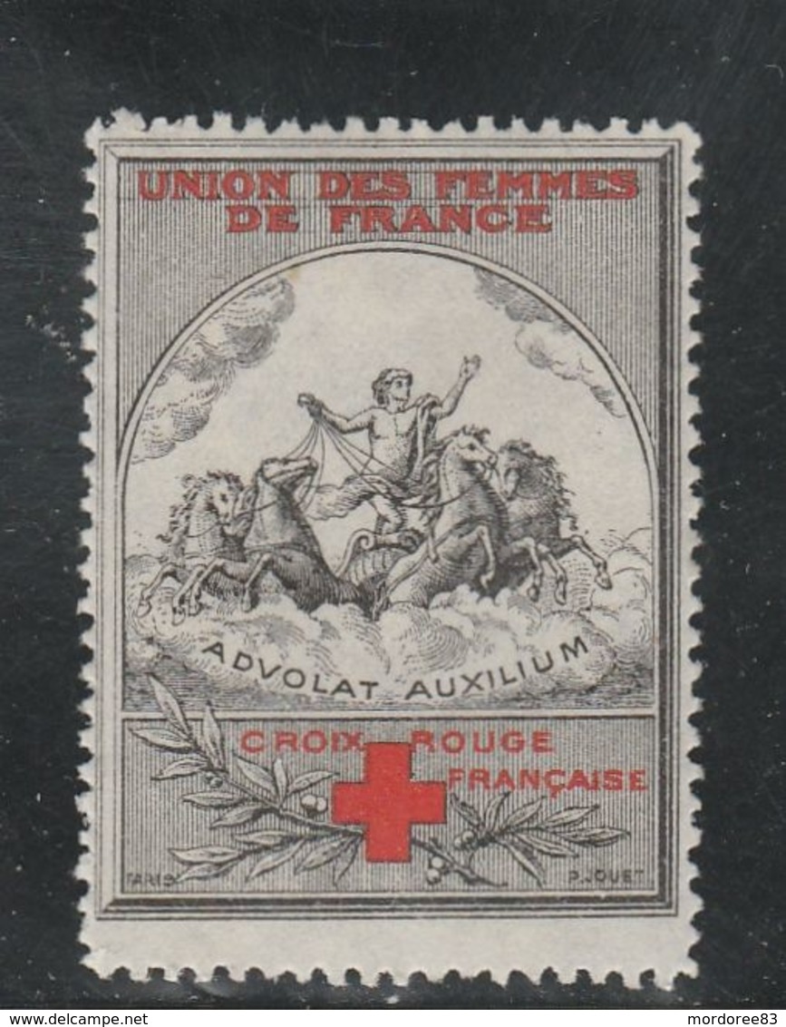 VIGNETTE -  UNION DES FEMMES DE FRANCE - NEUF* - MH - Red Cross
