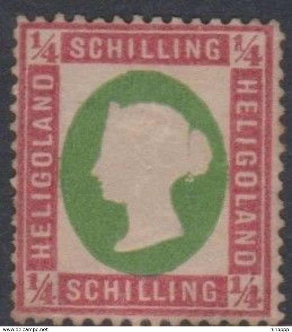 Heligoland Scott 10 1873 Half Shilling, Mint Hinged - Heligoland (1867-1890)