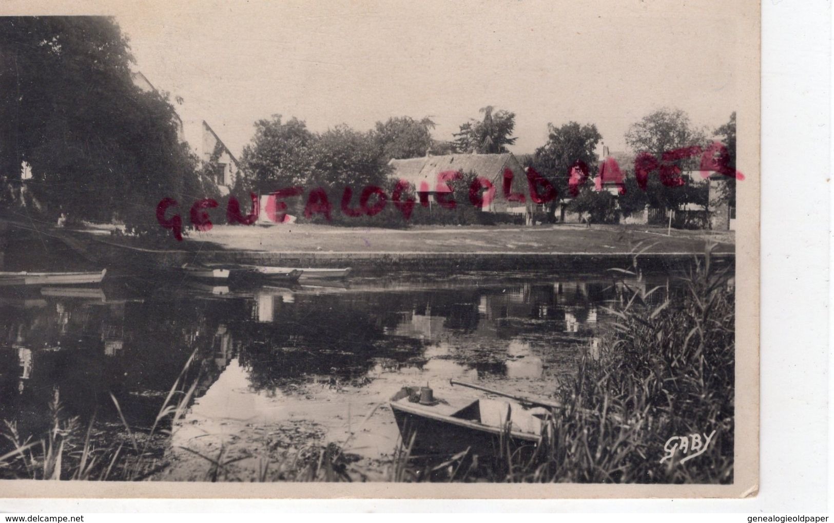 44 - NORT SUR ERDRE - LE PORT MULON - CARTE PHOTO 1950 - Nort Sur Erdre