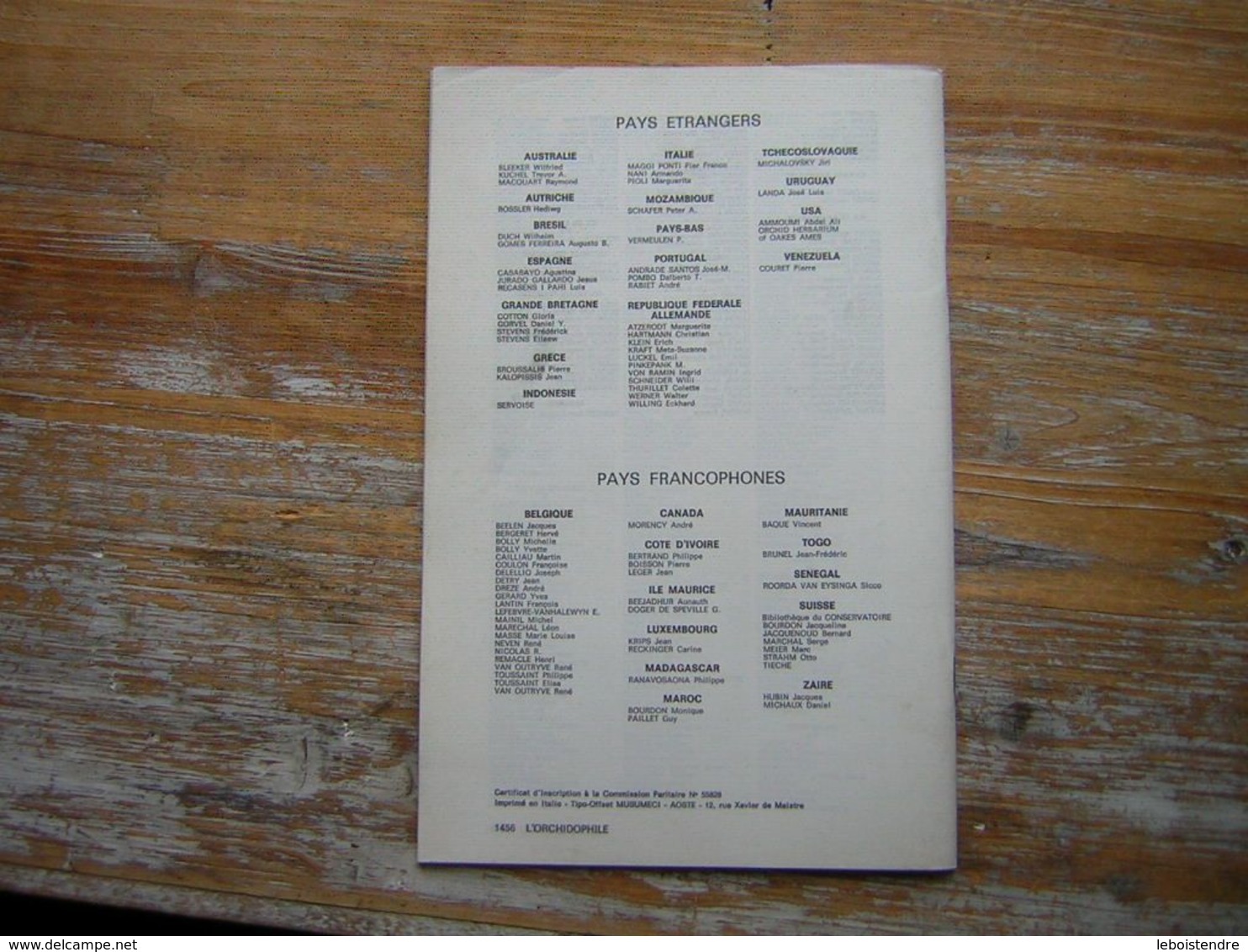 L'ORCHIDOPHILE SUPPPLEMENT AU N° 39 DECEMBRE 1979 - Garden
