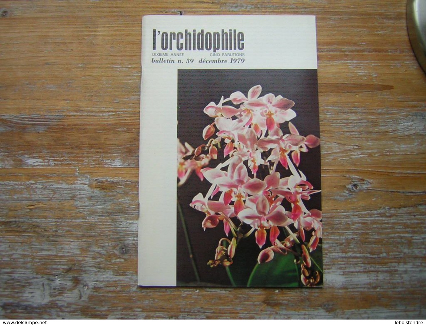 L'ORCHIDOPHILE Dixieme Année BULLETIN  N° 39 DECEMBRE 1979 - Tuinieren