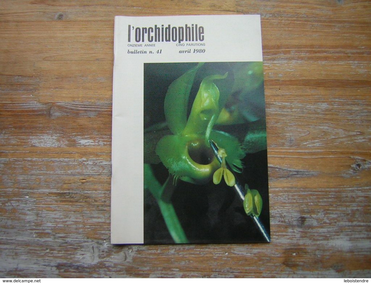 L'ORCHIDOPHILE Onzieme Année BULLETIN N° 41 AVRIL 1980 - Garden