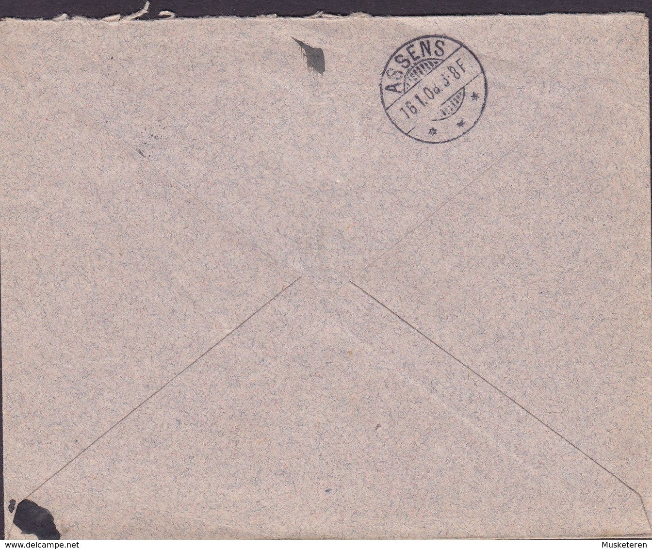 Denmark HORSENS TRÆLASTHANDEK A/S Brotype Ia HORSENS 1908 Cover Brief ASSENS (Arr.) ERROR Variety Misplaced Printing !! - Variétés Et Curiosités