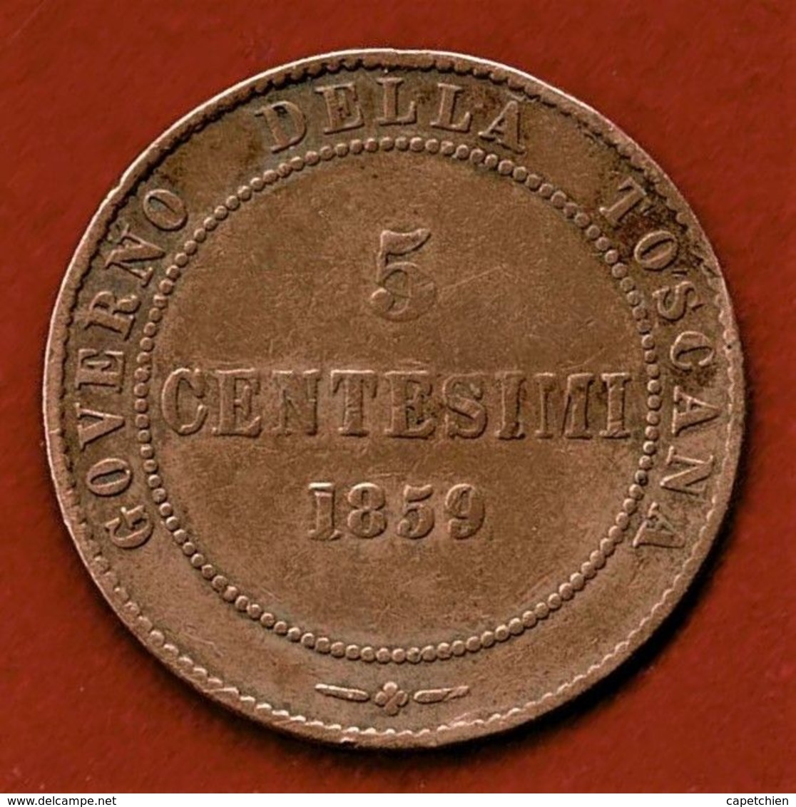 ITALIE / TOSCANE / 5 CENTESIMI / 1859 - Toskana
