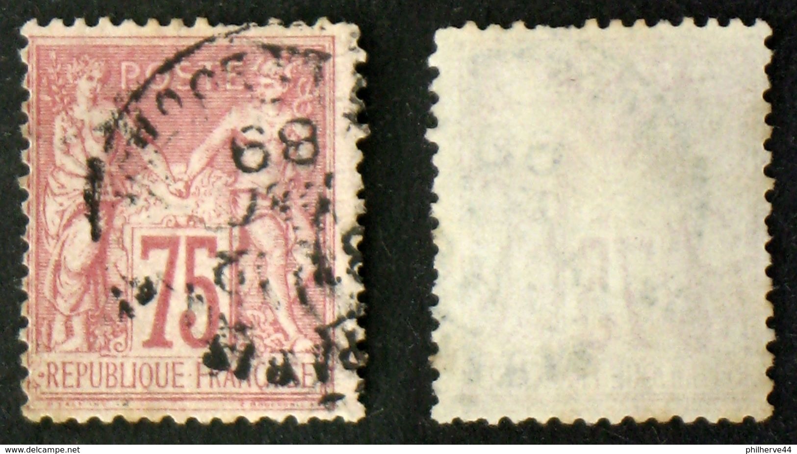 N° 81 75c N/U ROSE SAGE Oblit B/TB Cote 150€ - 1876-1898 Sage (Tipo II)