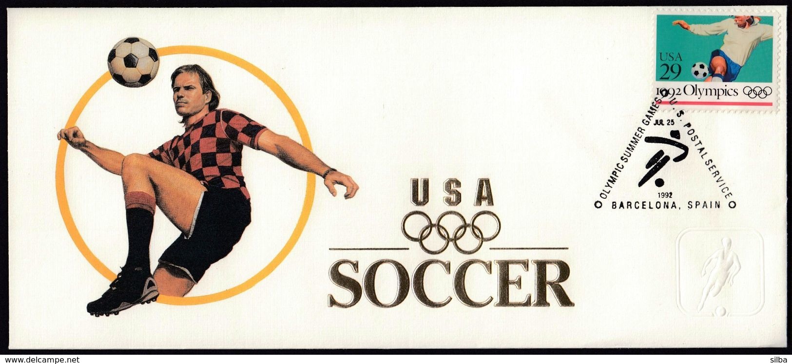 United States USA 1992 / Olympic Games Barcelona / Soccer, Football - Ete 1992: Barcelone