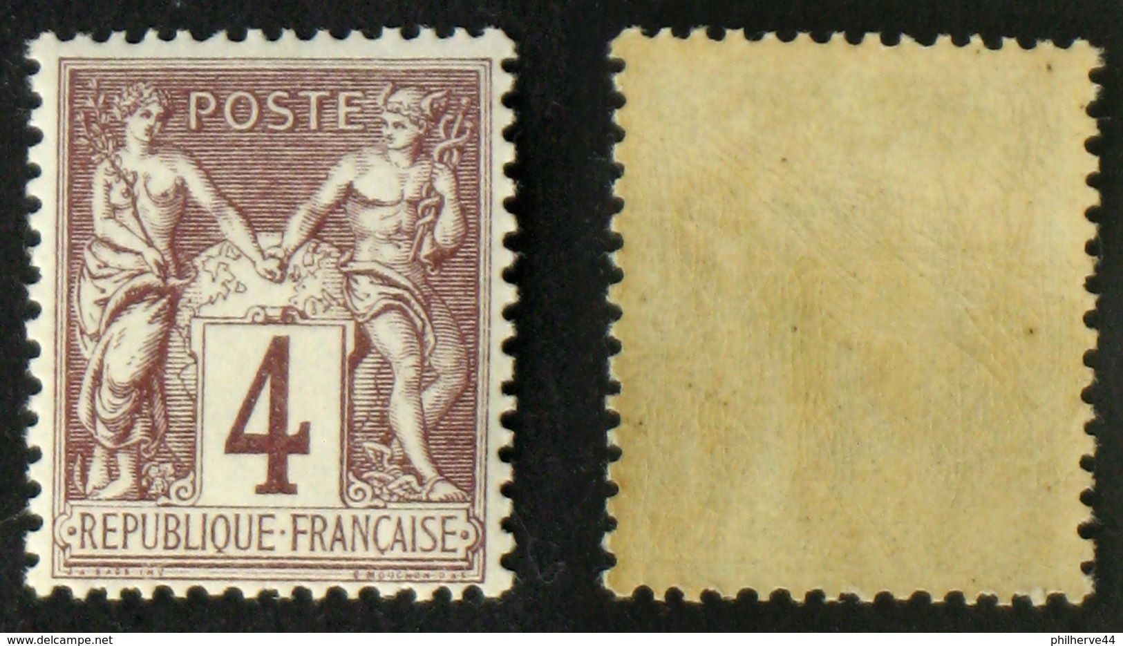 N° 88 4c Lilas-brun TB Neuf N* Cote 15€ - 1876-1898 Sage (Type II)