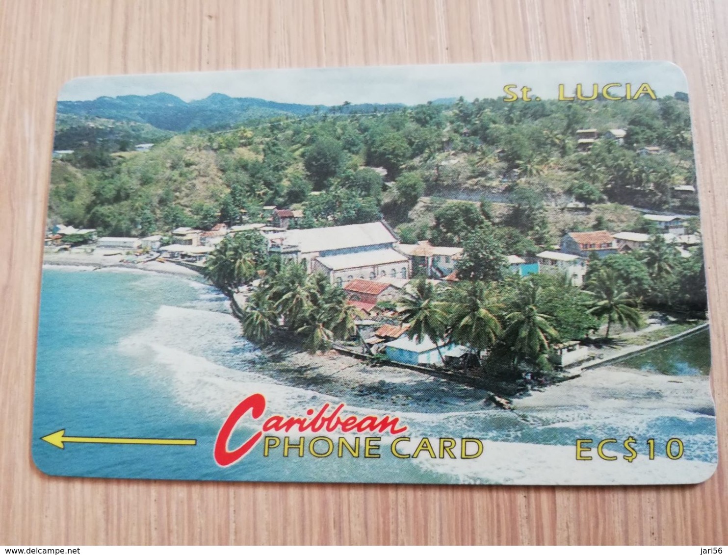 ST LUCIA    $ 10  CABLE & WIRELESS  STL-3A   3CSLA  Fine Used Card ** 2383** - Sainte Lucie