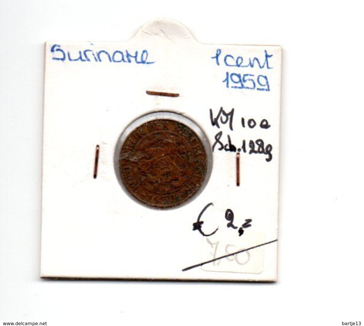 SURINAME 1 CENT 1959 - Non Classificati