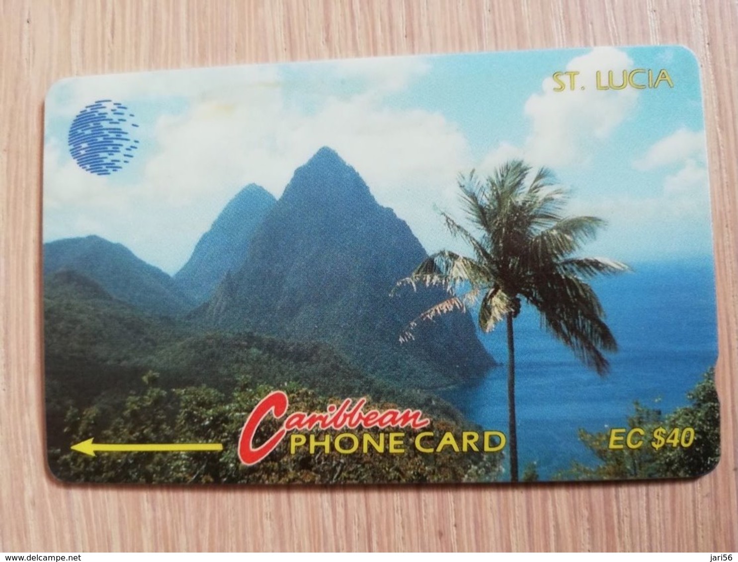 ST LUCIA    $ 40  CABLE & WIRELESS  STL-9C  9CSLC    Fine Used Card ** 2395** - Santa Lucia