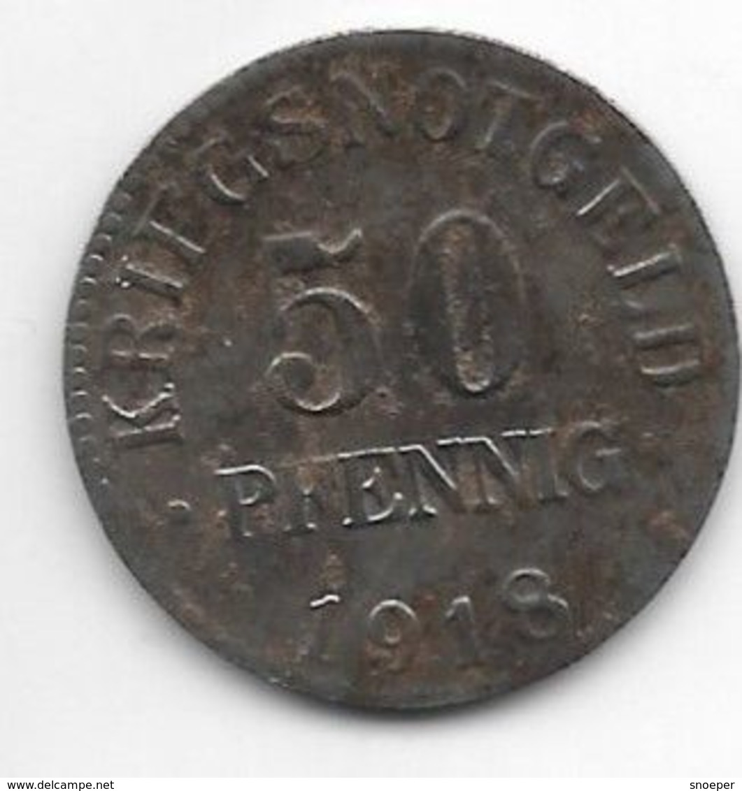 Notgeld Braunschweig 50 Pfennig 1918 Fe 1925.4 - Otros & Sin Clasificación