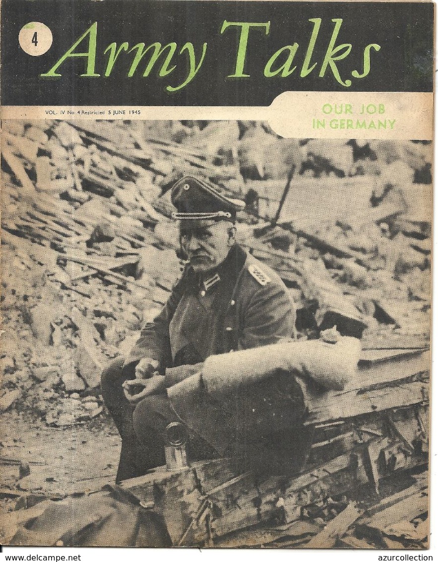 ARMY TALKS . OUR JOB IN GERMANY . 1945 - Militair / Oorlog