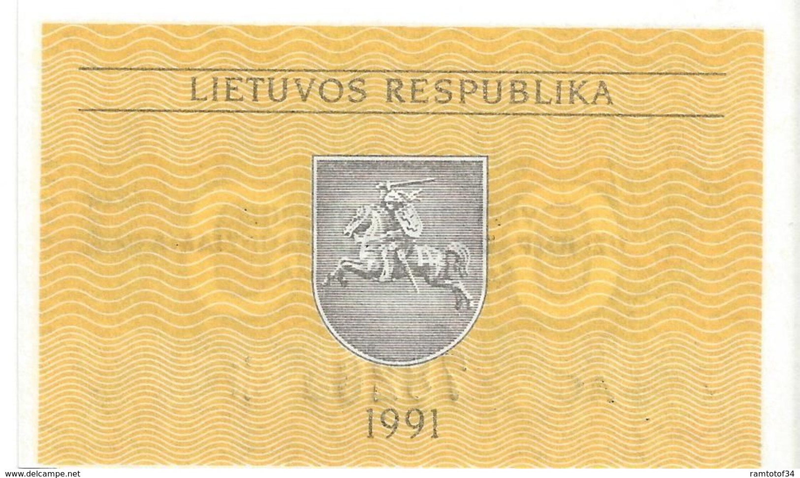 LITUANIE - 0.2 Talonas 1991 - UNC - Lithuania