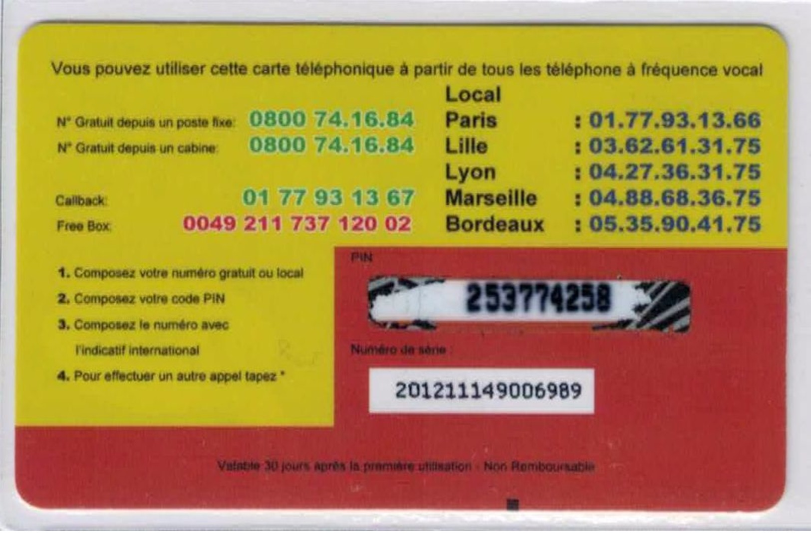 PRIX DE DEPART 2 € - Intéressante Carte Prépayée De France - Voir Scans - Other & Unclassified