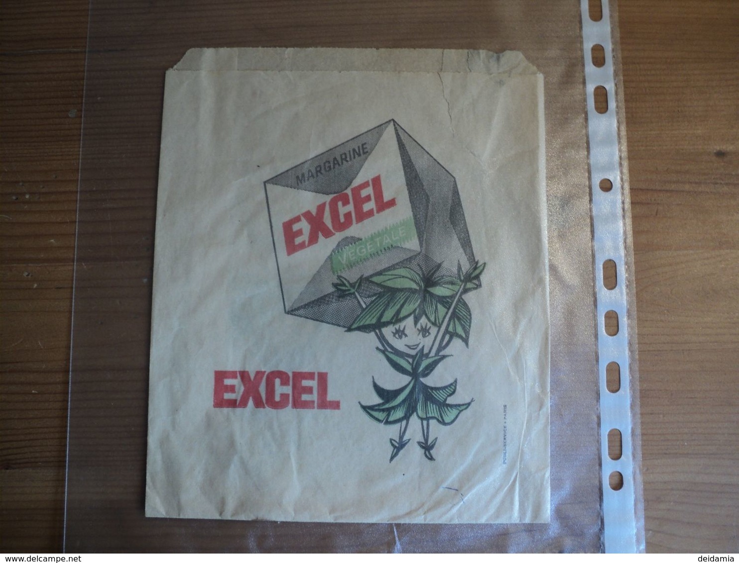 VIEUX SACHET PAPIER MARGARINE VEGETALE EXCEL. ANNEES 50VC ? - Matériel Et Accessoires