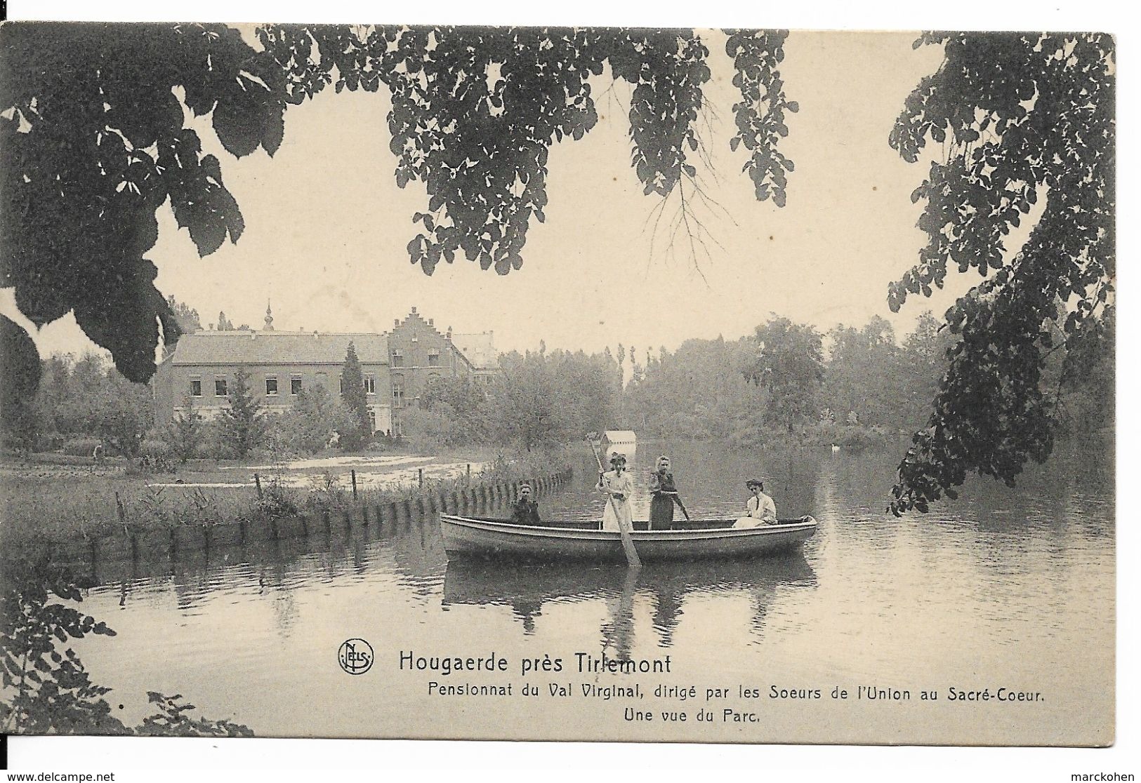 Hougaerde (3320) - Enseignement Catholique : Pensionnat Du Val Virginal, Des Sœurs Du Sacré-Cœur - Une Vue Du Parc. CPA. - Högaarden