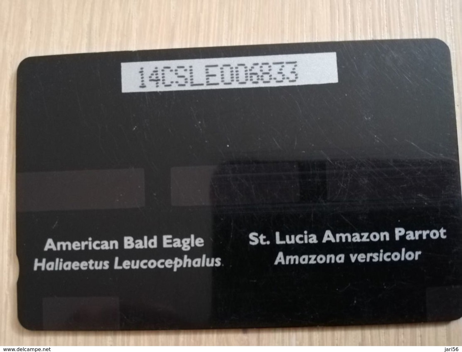 ST LUCIA    $ 53/ US 20  CABLE & WIRELESS  STL-14E  14CSLE    PARROT/EAGLE  Fine Used Card ** 2408** - Saint Lucia