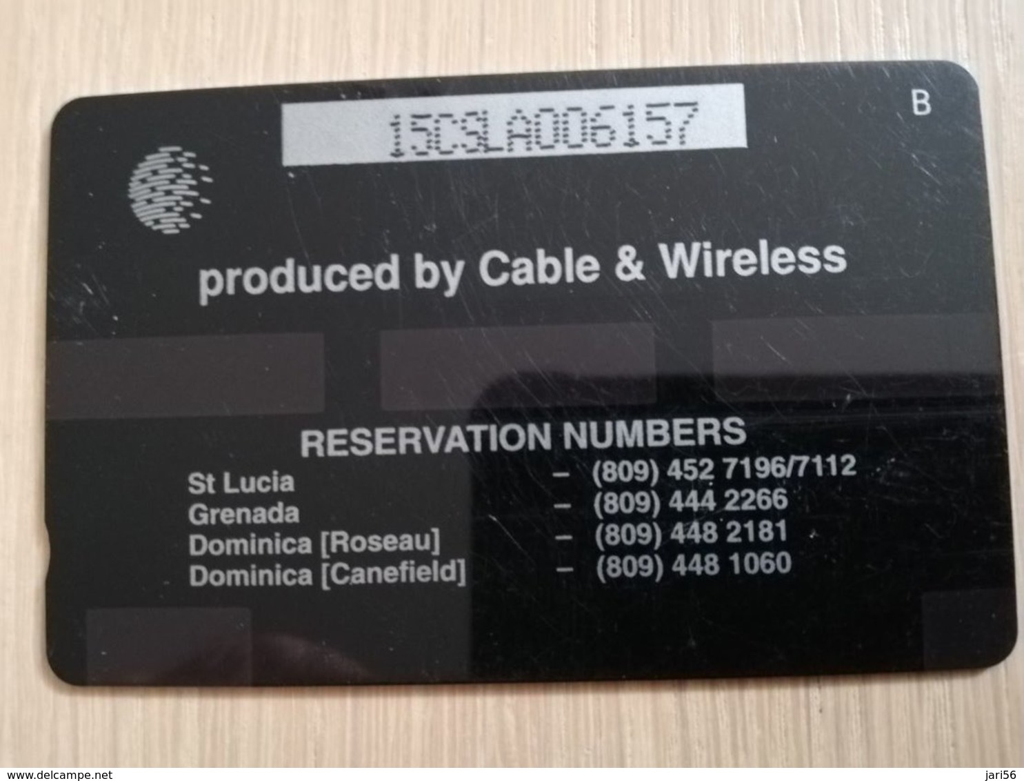 ST LUCIA    $ 20   CABLE & WIRELESS  STL-15A  15CSLA    HELENAIR CORP LTD  Fine Used Card ** 2410** - Saint Lucia