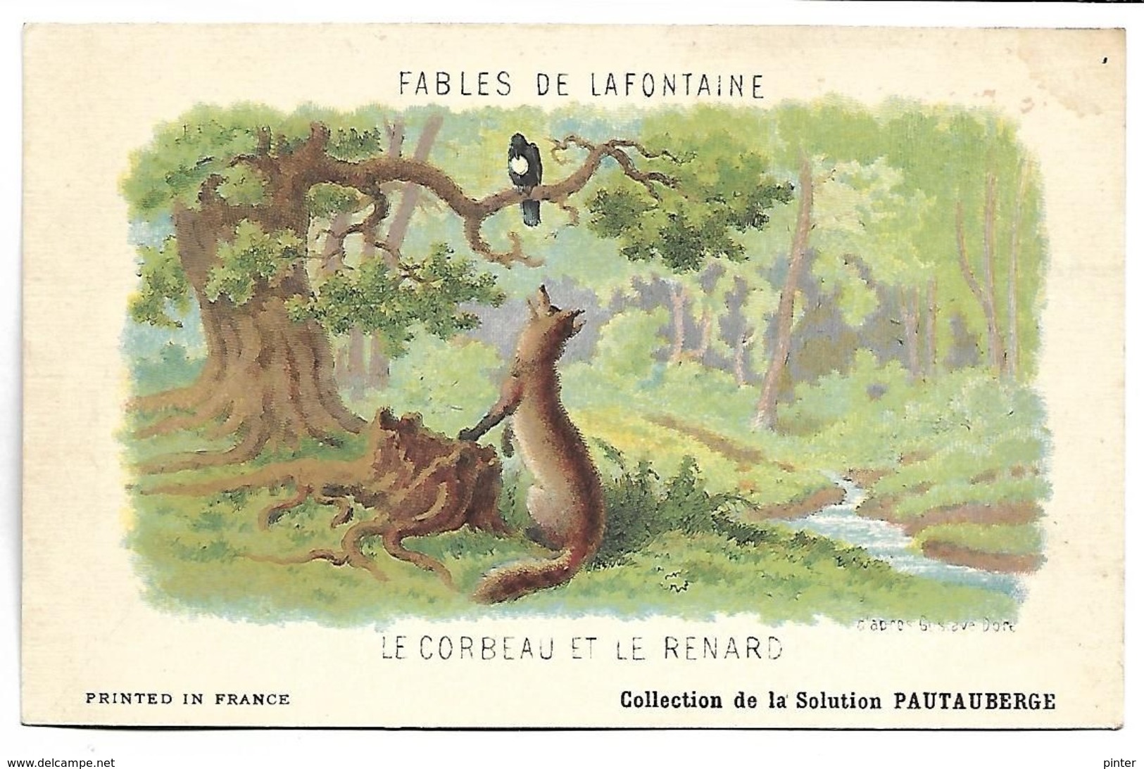 FABLE DE LA FONTAINE - Le Corbeau Et Le Renard - Collection De La Solution PAUTAUBERGE - 1900-1949
