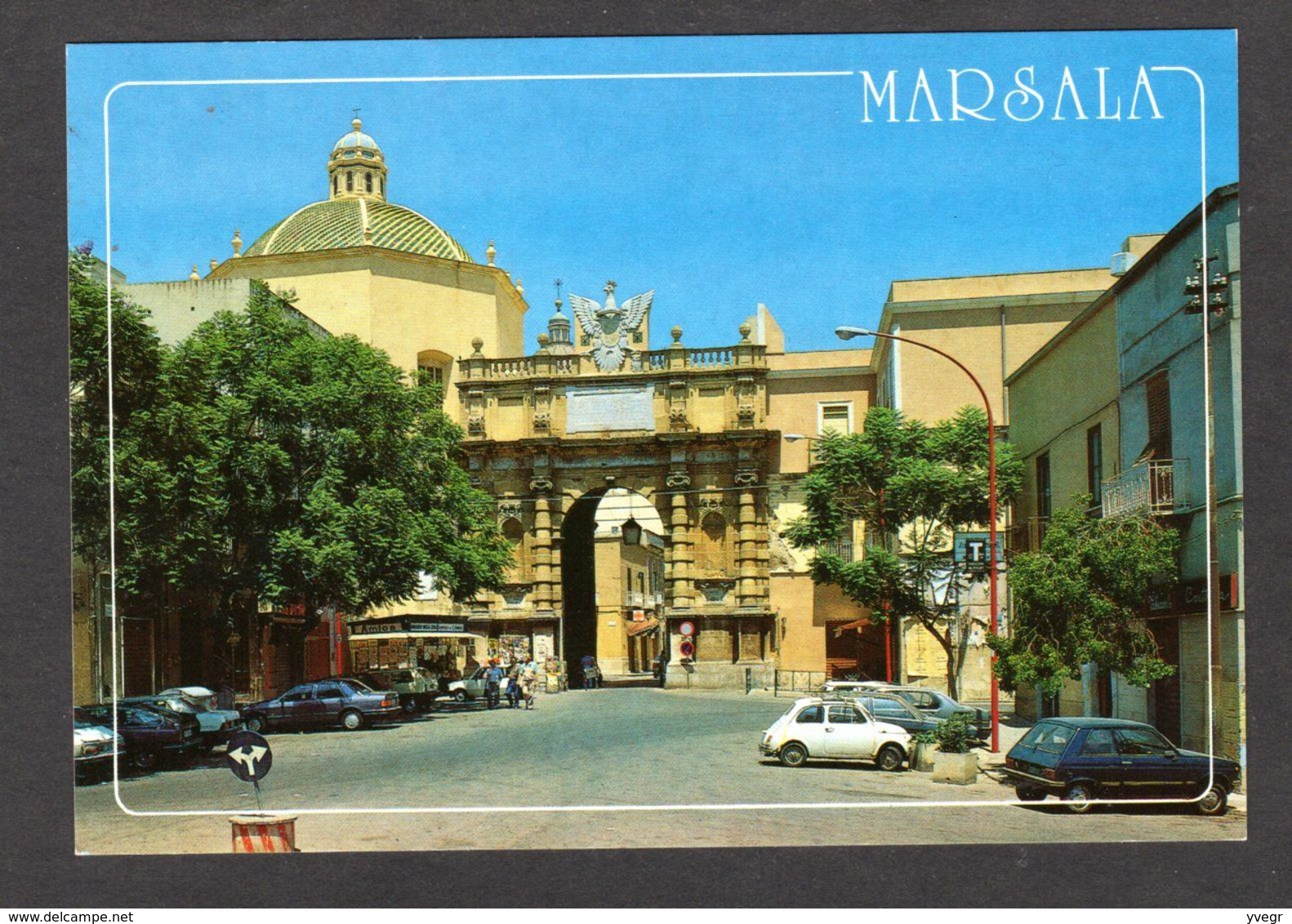 Italie - MARSALA - Porte Garibaldi - Nombreuses Voitures ( Esclusivista L. V. L. N° 25410 ) - Marsala