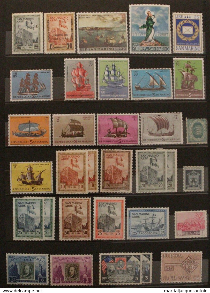 Saint Marin / San Marino 115  Timbres Différents Neufs - Collections, Lots & Séries