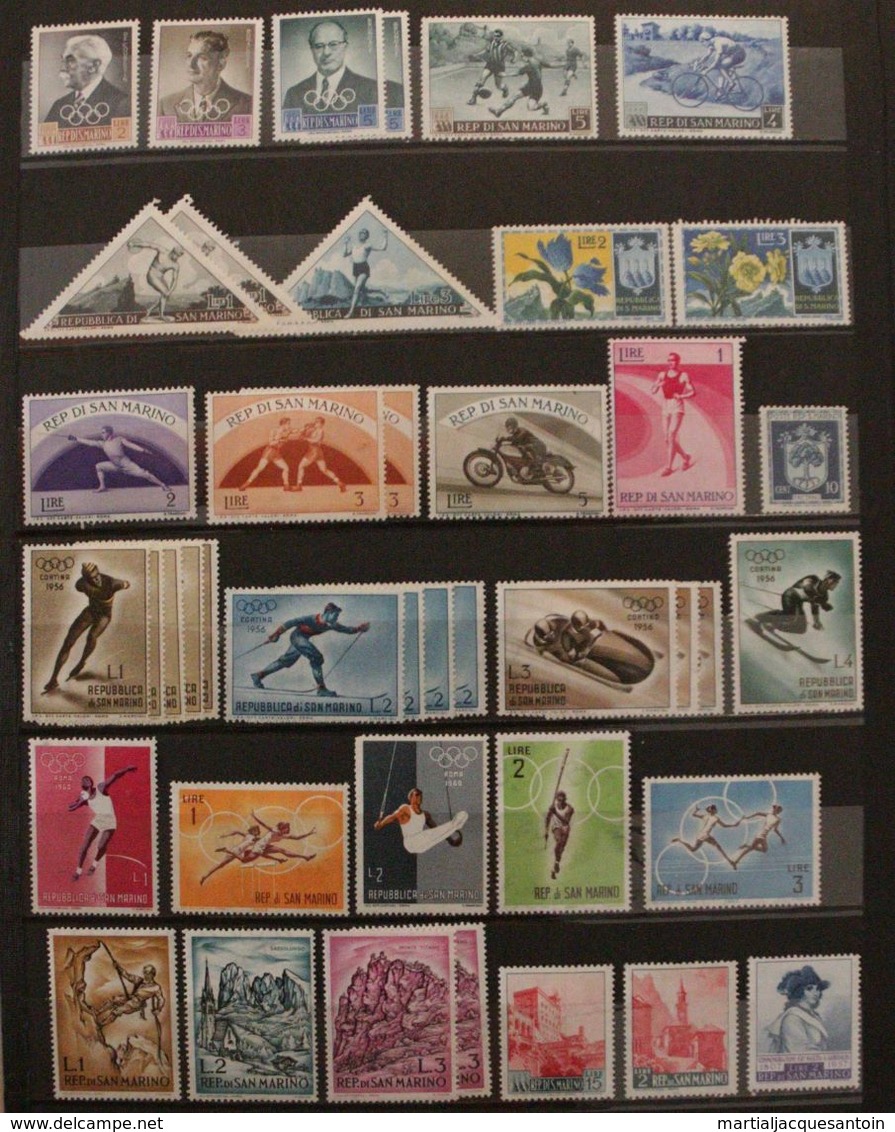 Saint Marin / San Marino 115  Timbres Différents Neufs - Collections, Lots & Series