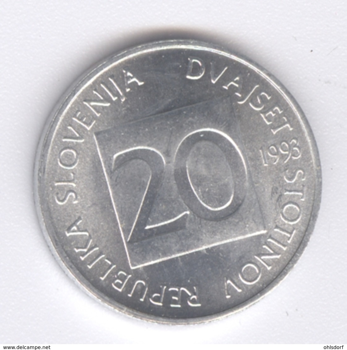 SLOVENIA 1993: 20 Stotinov, KM 8 - Slovenia