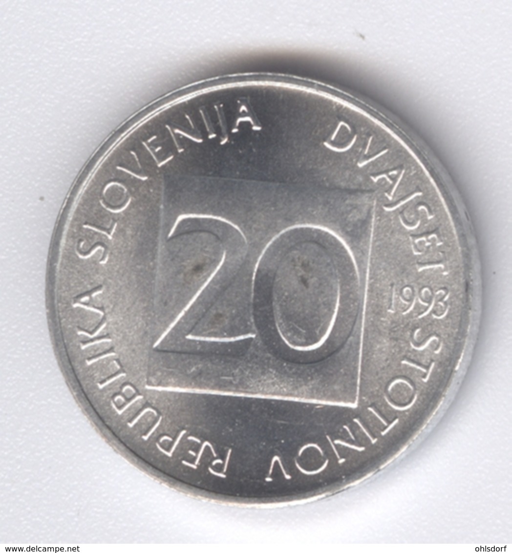 SLOVENIA 1993: 20 Stotinov, KM 8 - Slovenië