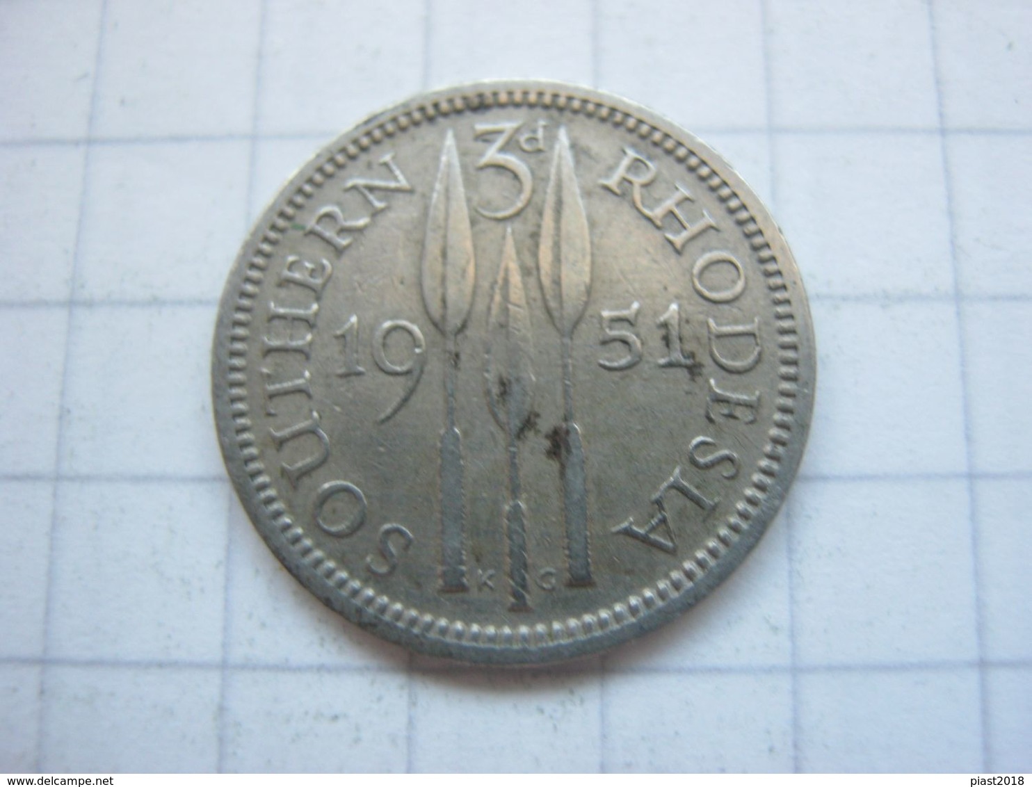 Southern Rhodesia , 3 Pence 1951 - Rhodésie