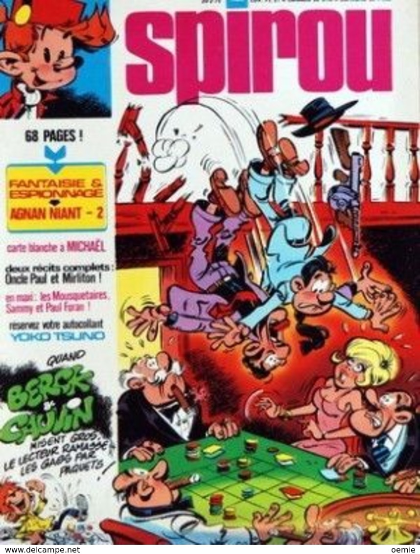 SPIROU  N° 1923   Fevrier 1975 - Spirou Et Fantasio