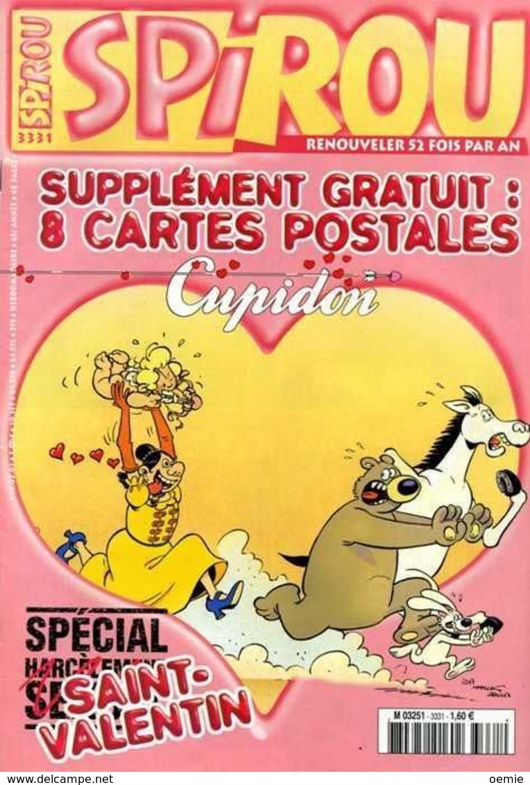 SPIROU  N°  3331  Fevrier 2002 - Spirou Et Fantasio