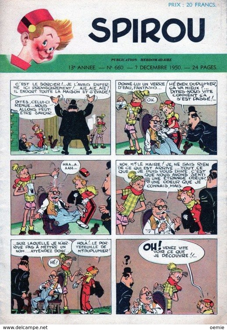 SPIROU  N°   660 Decembre 1950 - Spirou Et Fantasio