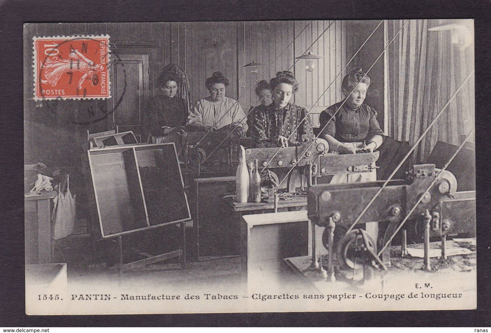 CPA Seine Saint Denis 93 Pantin Manufacture De Tabac Métier Circulé - Pantin