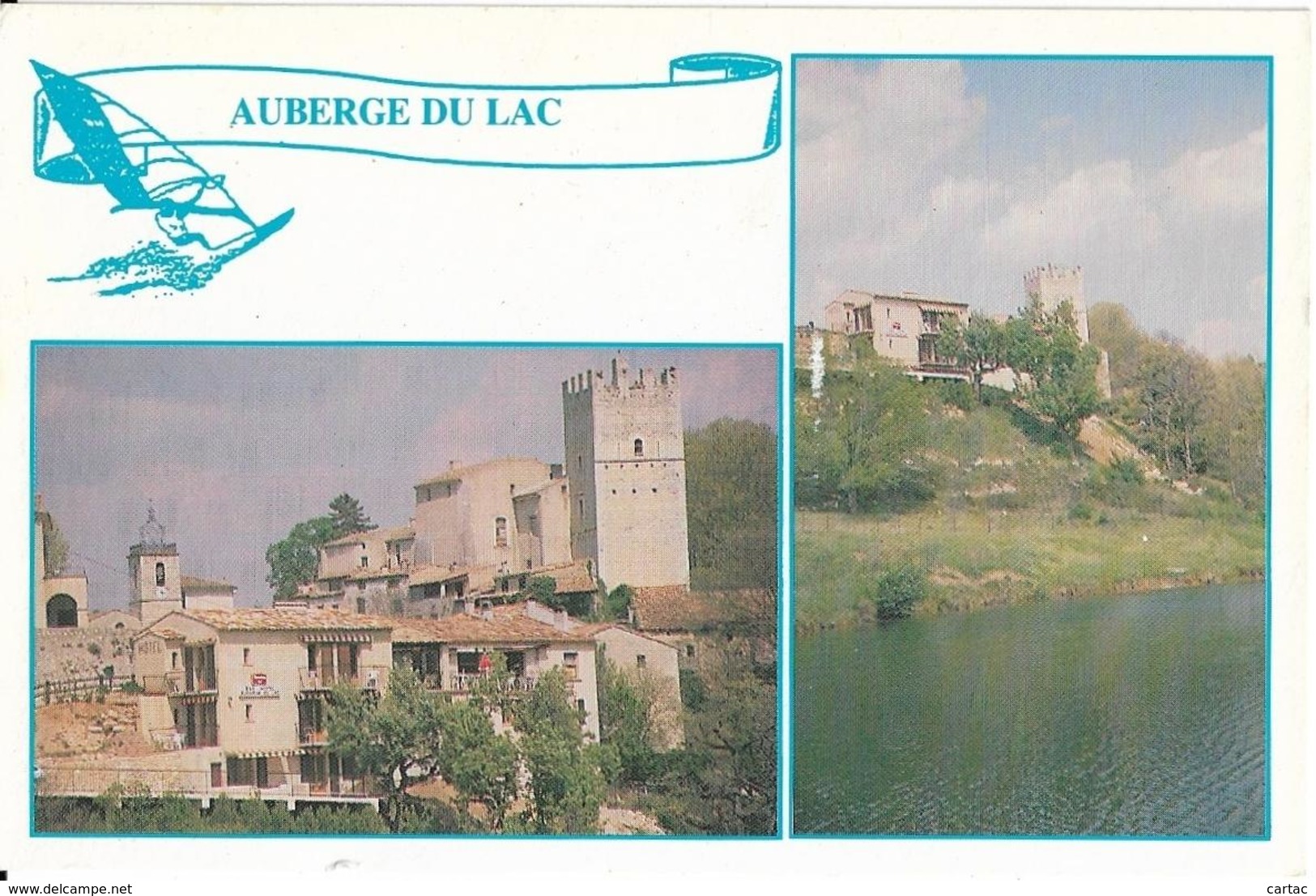 D04 - ESPARRON DE VERDON - AUBERGE DU LAC - CPM Grand Format Multivues (2 Vues) - Altri & Non Classificati