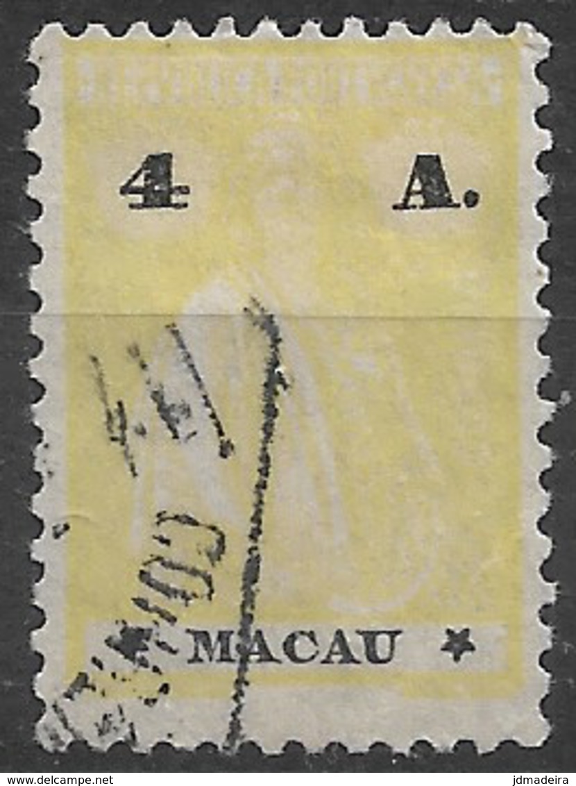 Macao Macau – 1924 Ceres Type 4 Avos Used - Oblitérés