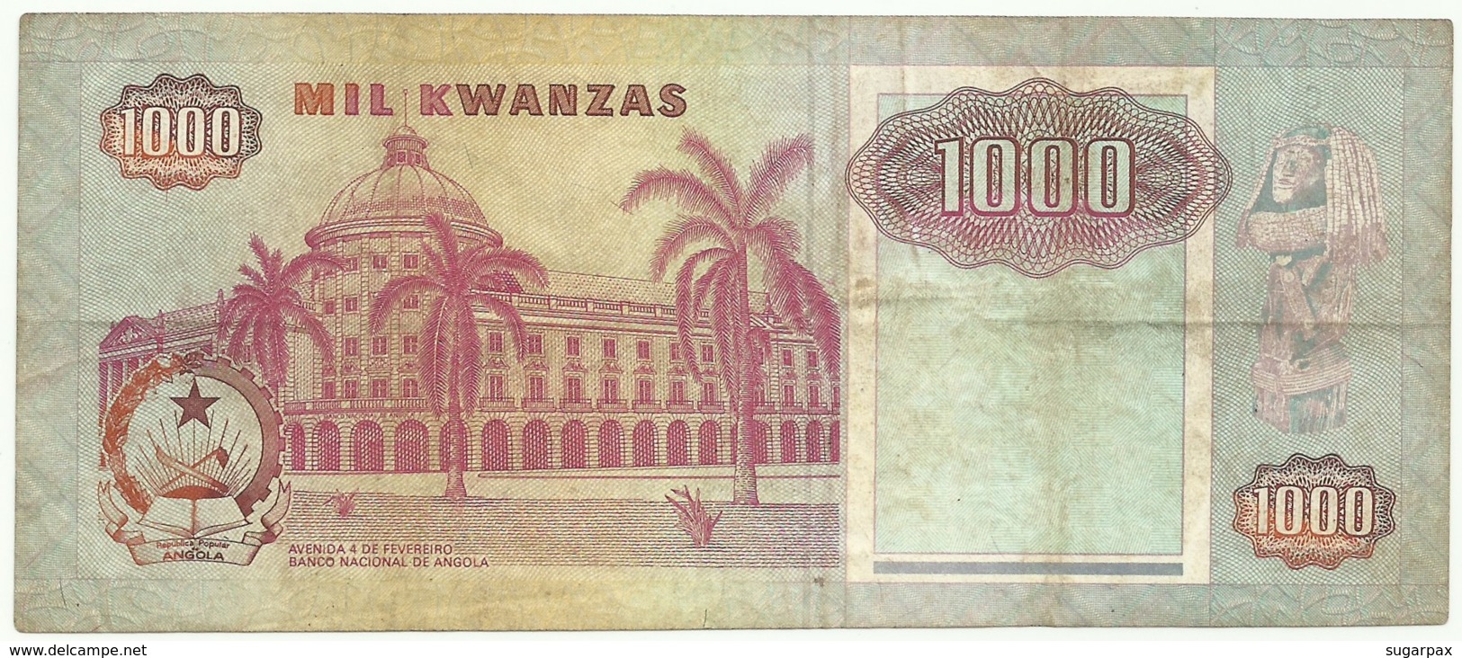 Angola - 1000 Kwanzas - 04.02.1991 - Pick 129.c - Sign. 18 - Série CR - José Eduardo Dos Santos E Agostinho Neto 1 000 - Angola