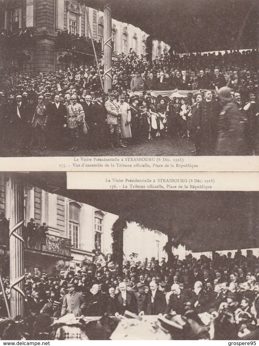 VISITE PRESIDENTILLE A STRASBOURG 8/12/1918 LA TRIBUNE OFFICIEL - Strasbourg