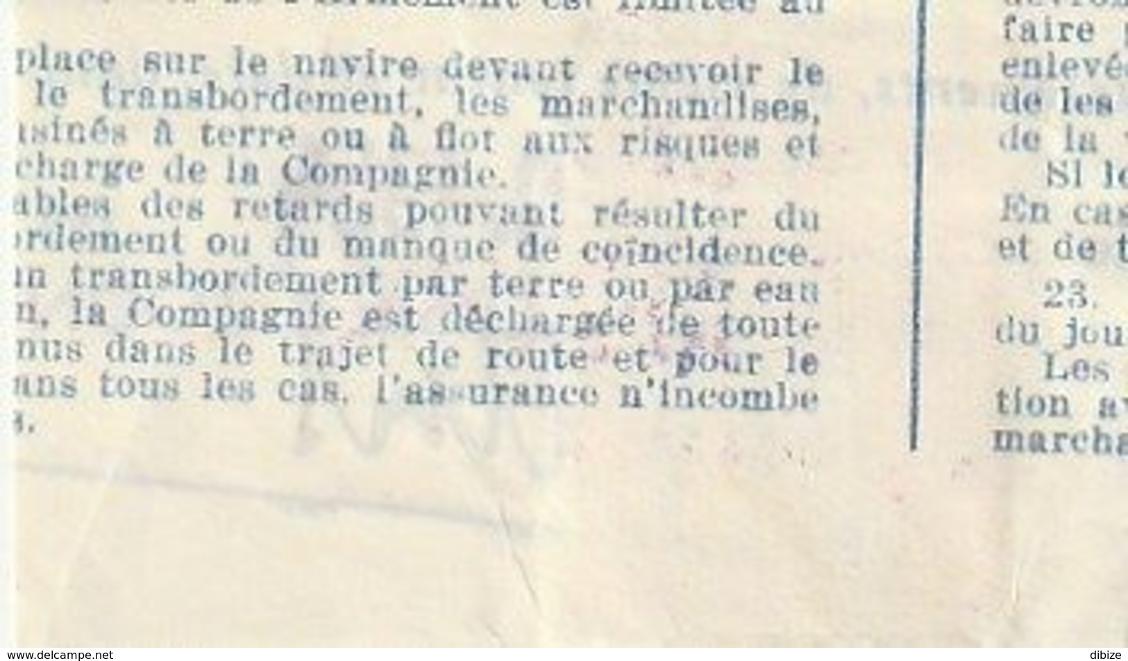 Hollande. Pays Bas. Fragment De Document Avec Vignette De Connaissements. 50 Centimes. 1954. - Fiscales