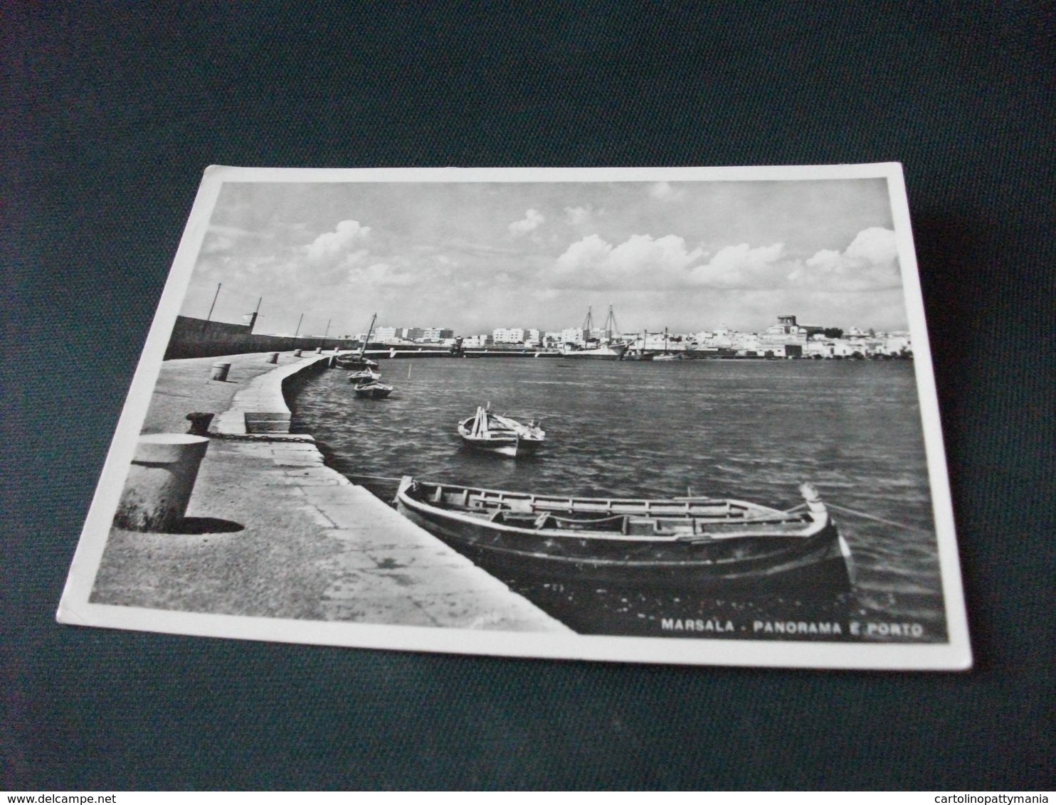 MARSALA PANORAMA E PORTO NAVE SHIP VELIERO SICILIA - Marsala