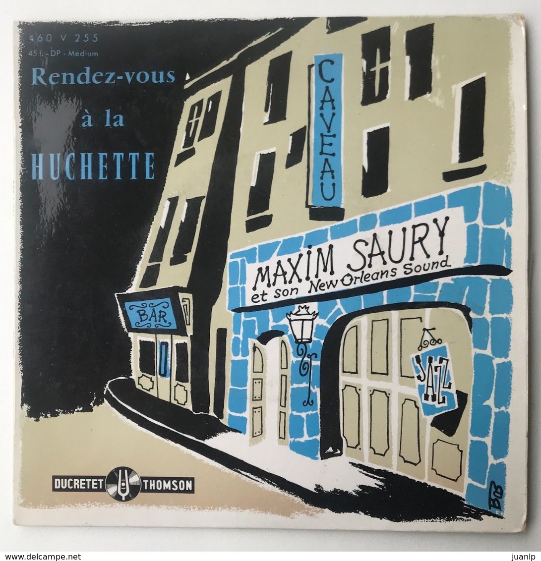 Vinyl 45 Tours - Maxime Saury : Rendez-vous à La Huchette - Jazz