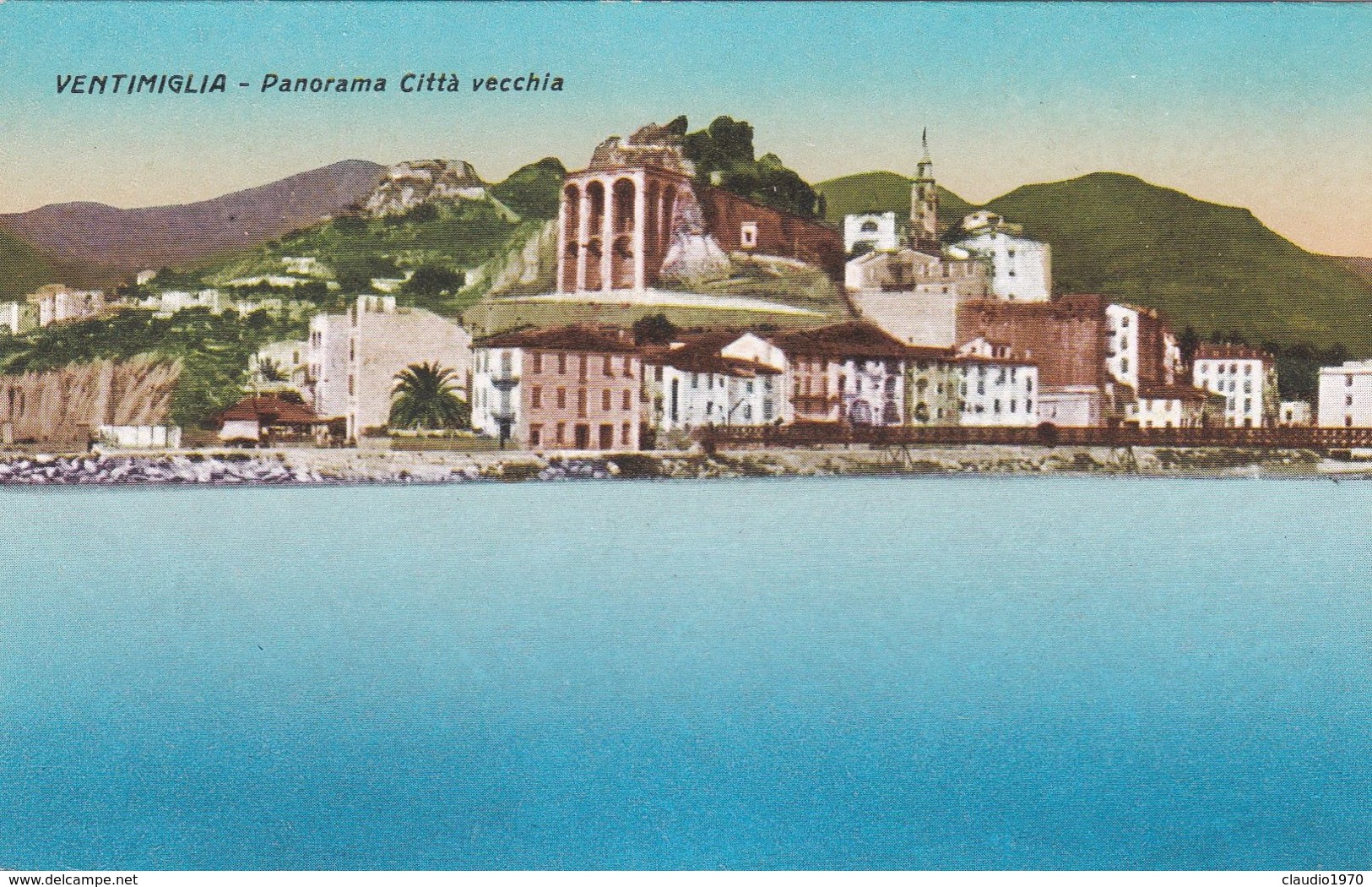 VENTIMIGLIA (IMPERIA) CARTOLINA - PANORAMA CITTA' VECCHIA - Imperia