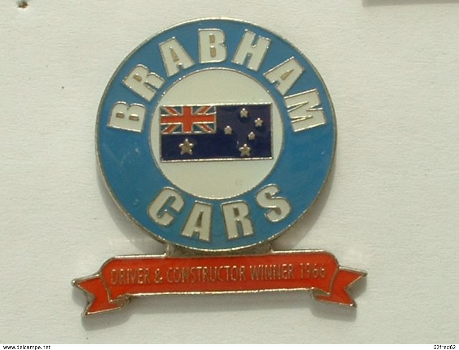 Pin's BRABHAM CARS - DRIVER AND CONSTRUCTOR WINNER 1966 - F1 - F1