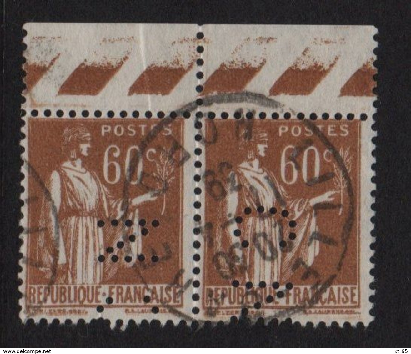 Perforation CN 271  - Credit Du Nord - N°364 - Indice 1 - Type Paix - Sonstige & Ohne Zuordnung