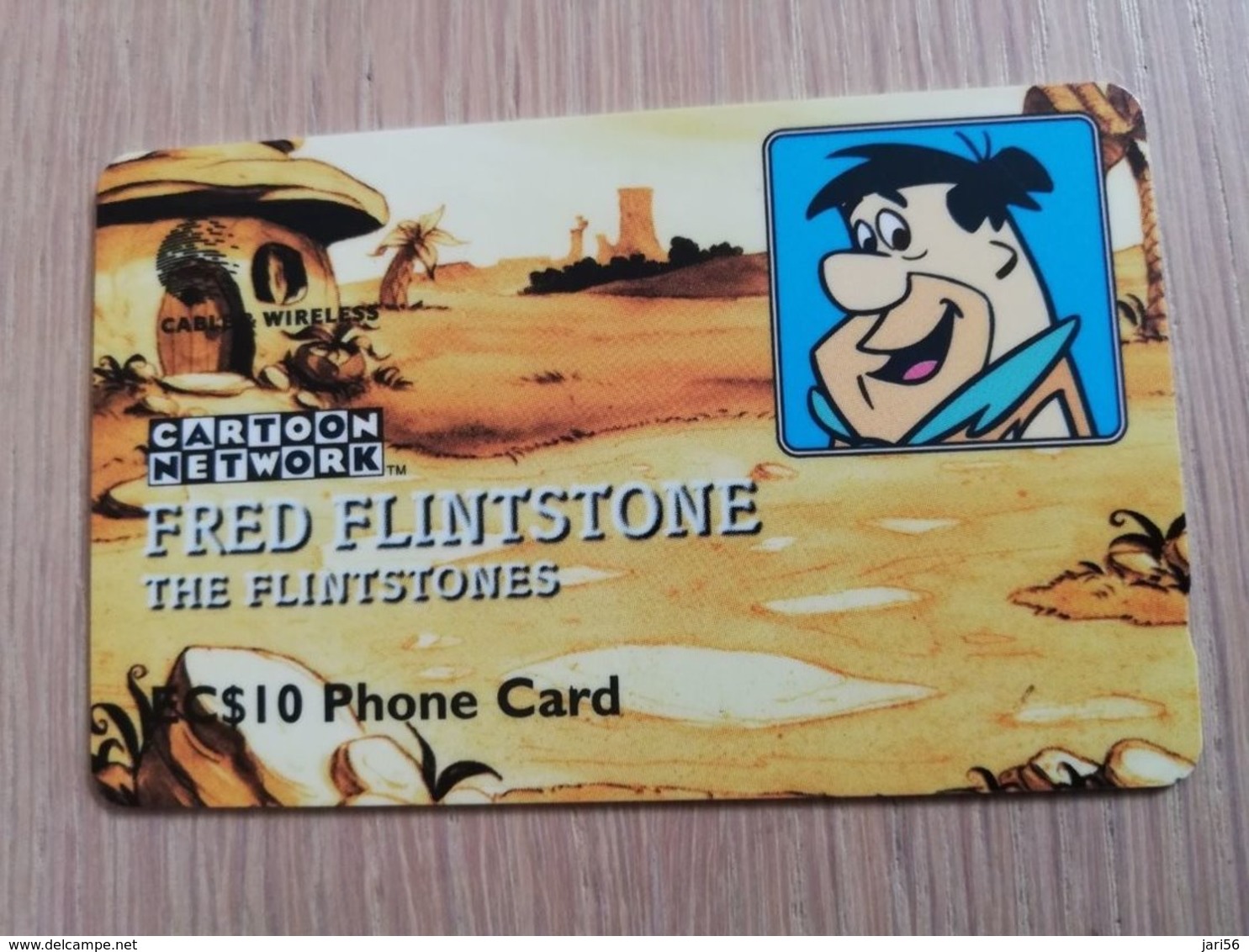 ST LUCIA    $ 10   CABLE & WIRELESS  STL-277D  277CSLD   FRED FLINSTONE     Fine Used Card ** 2452** - Sainte Lucie