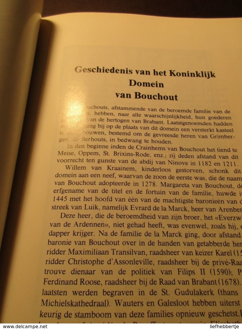 Het Koninklijk Domein Van Bouchout En Zijn Kastelen  -   Meise - Door E. Ganz - 1987 - History