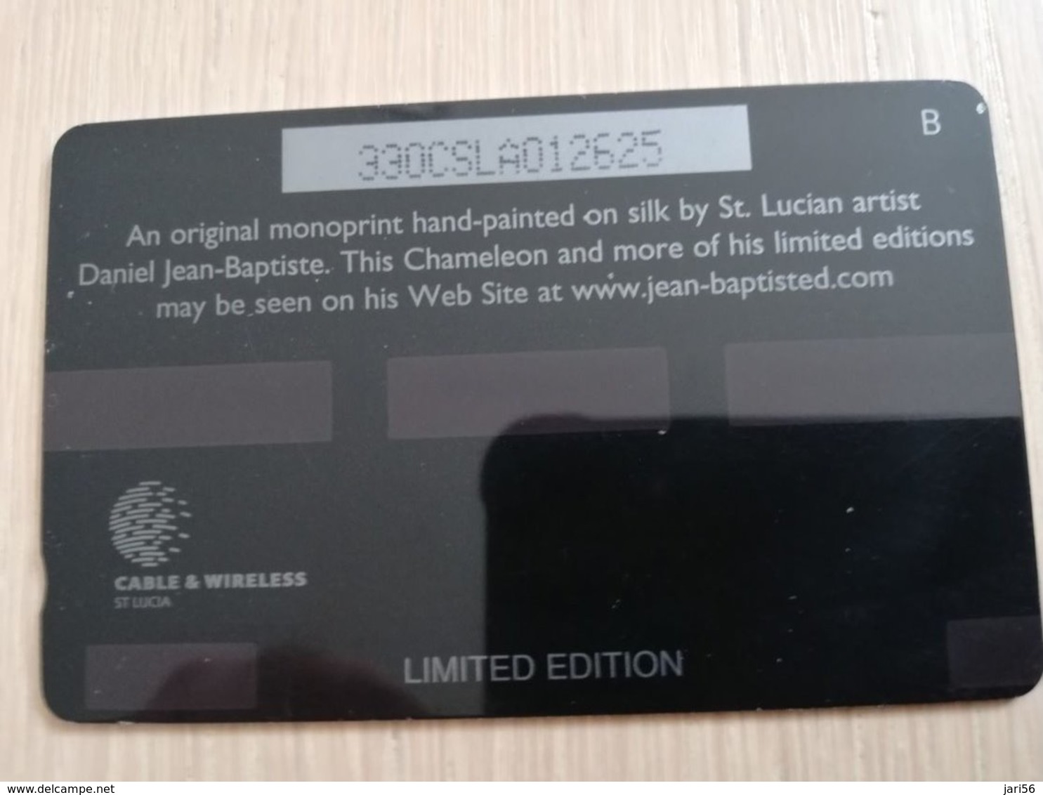 ST LUCIA    $ 40   CABLE & WIRELESS  STL-330A   330CSLA    CHAMELEON    Fine Used Card ** 2462** - Santa Lucia