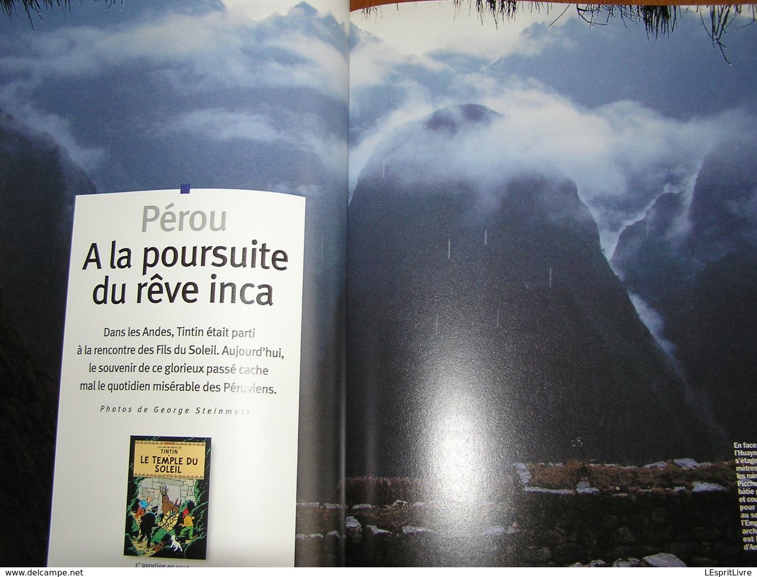 L'ALBUM GEO Tintin Grand Voyageur du Siècle Hergé Milou Tournesol Haddock Monde Bandes Dessinées BD