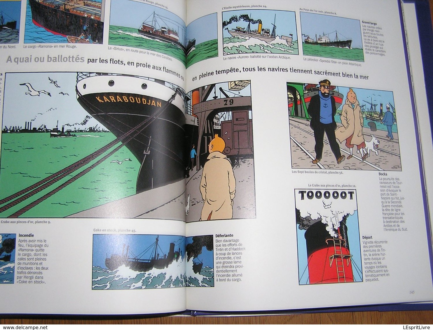 L'ALBUM GEO Tintin Grand Voyageur du Siècle Hergé Milou Tournesol Haddock Monde Bandes Dessinées BD