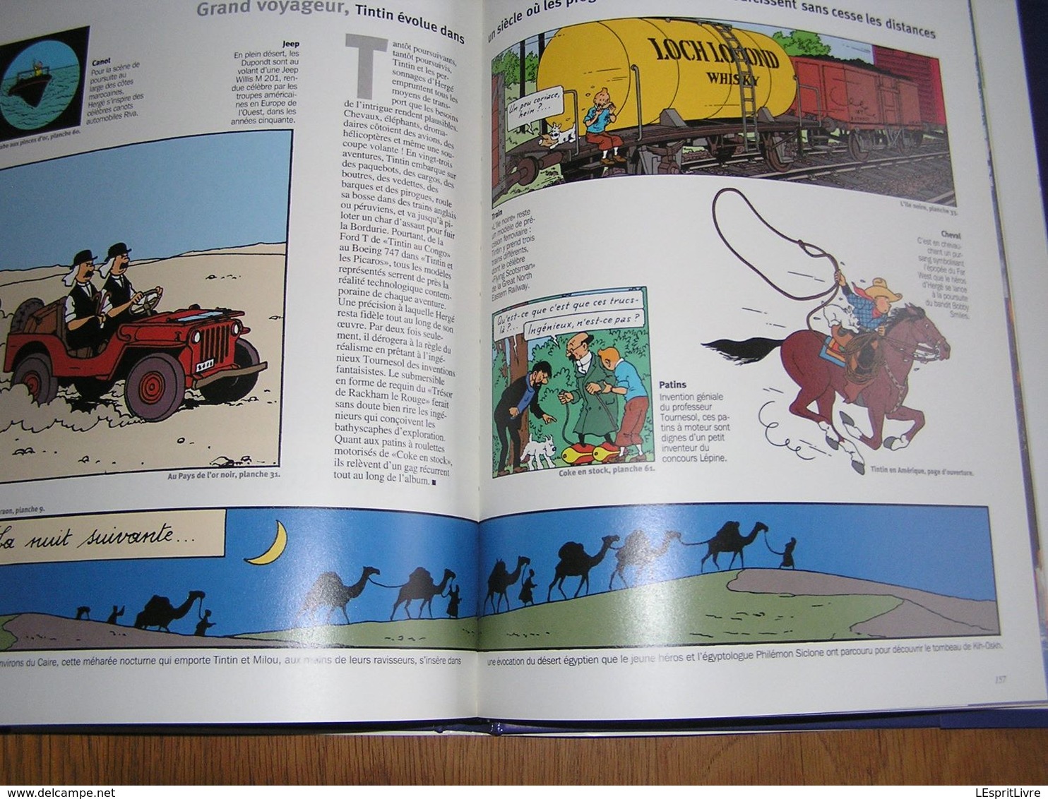 L'ALBUM GEO Tintin Grand Voyageur du Siècle Hergé Milou Tournesol Haddock Monde Bandes Dessinées BD